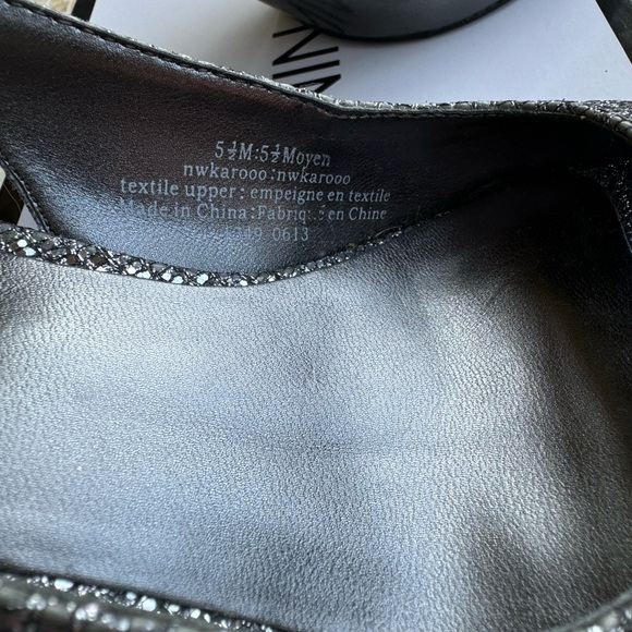 Nine West Silver Glitter Slingback Heels - Picture 7 of 11
